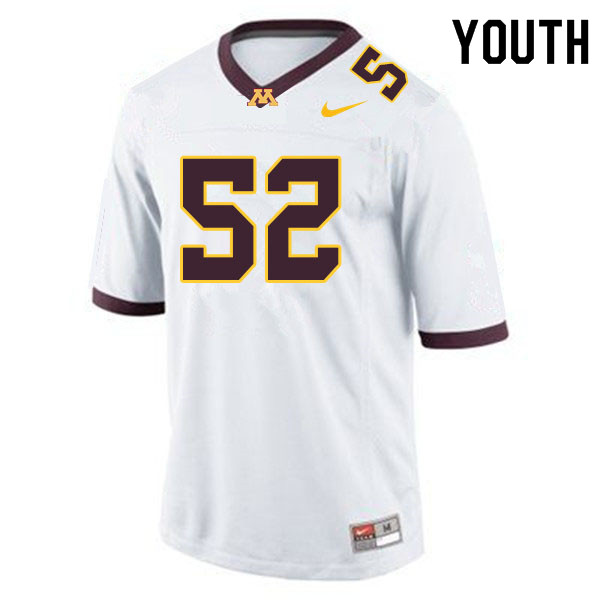 Youth #52 Jamaal Teague Minnesota Golden Gophers College Football Jerseys Sale-White